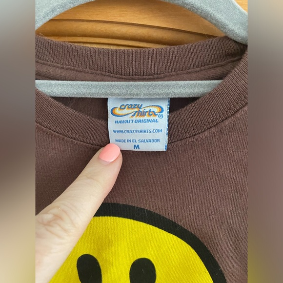 Crazy Shirts Chocolate Dyed Choco Smile Brown T-Shirt M NWT Boys - Picture 4 of 5